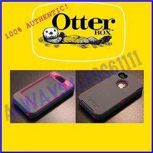 New Otterbox Apple iPhone 4S 4 Defender Pink Grey Case★  