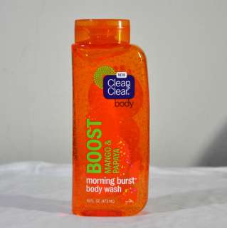 Clean & Clear Morning Burst Body Wash BOOST Mango & Papaya Full Size 