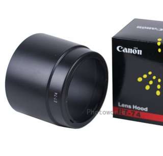 ET 74 Lens Hood for Canon 7D 5D 60D 50D T3i T2i T1i T3 with 70 200mm 