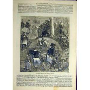 1872 Sketches Oxford Cambridge Boat Race People 