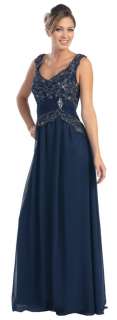 MOTHERS OF THE BRIDE GROOM PLUS SIZE GOWN EVENING DRESS  