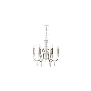 World Imports   2046 26  6 Lt. Iron Chandelier with/without Crystals 