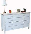 Nouvelle 8 Drawer White Chest of Drawers Bedroom Furniture