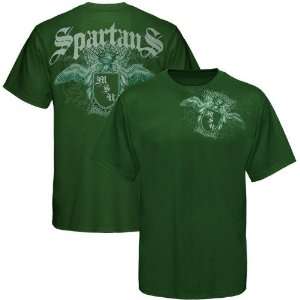 NCAA My U Michigan State Spartans Green Monarch T shirt  