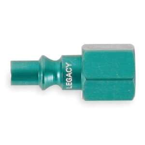  LEGACY A71430B BG Coupler Plug,1/4 FNPT,1/4 In Body,Green 
