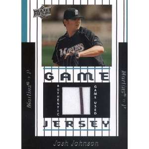 Josh Johnson 2008 Upper Deck Game Used Jersey Card #97 JJ   Florida 