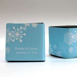  Winter Finery Cube Favor Box Wrap   Package of 20: Toys 