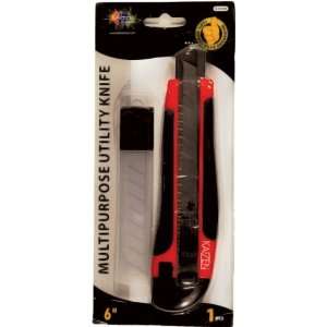  Utility Knife With Blade 6 Asst Case Pack 72