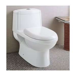    EAGO TB222 1 Piece Dual Flush Toilet, White: Home Improvement