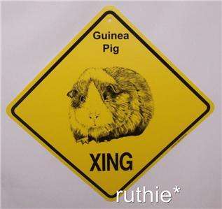 Guinea Pig Crossing Xing Sign New  