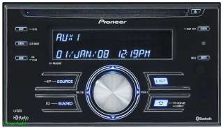 NEW PIONEER FH P8000BT CD/MP3 Double DIN Receiver BLUETOOTH USB iPod 