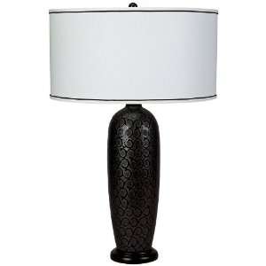    Extra Large Scroll Black Ceramic Table Lamp: Home Improvement