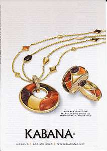 2009 KABANA Jewelry Magazine Print Ad RIVIERA COLLECTION  
