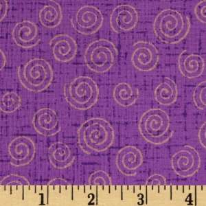  Backing Swirls Purple/Gold Fabric By The Yard: Arts, Crafts & Sewing