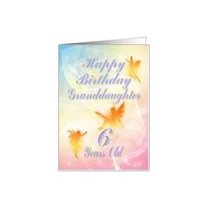  Dancing fairies Birthday card, granddaughter, 6 years old 