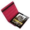 Red 360°Rotating Stand Crocodile Leather Magnetic Case Cover For iPad 