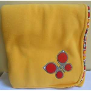    Kalencom Reversible Wrap Fleece Blanket with Hat   Butterfly Baby