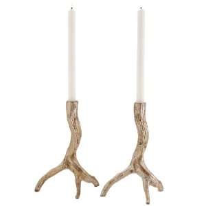  Arteriors Adler Iron Candle Holders, Pair: Home & Kitchen