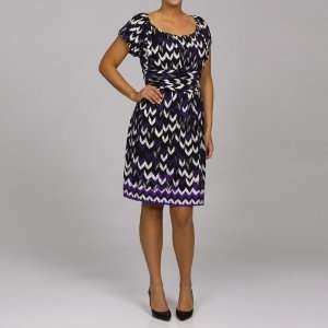    Womens Plus size Chevron Print ITY Dress, 