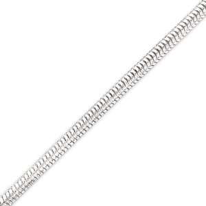  Sterling Silver 5mm Diamond cut Snake Chain   8 Inch: West 