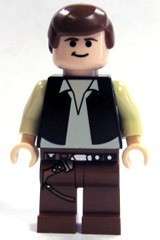 Lego Star Wars Han Solo Black Vest Minifigure NEW  