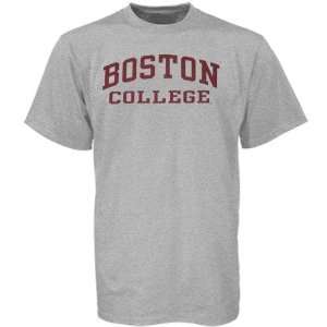  NCAA Boston College Eagles Ash Arch Logo T shirt Sports 