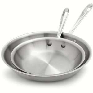 All Clad 8 and 10 Stainless Steel Skillet Set  Kitchen 