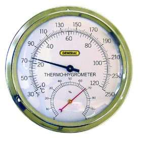    Hygrometer 5 Aluminum Dial Fahrenheit Only 30 to 250 F 0 to 100% RH