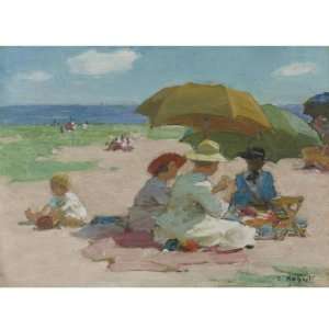   Reproduction   Edward Henry Potthast   32 x 32 inches   At the Beach 4