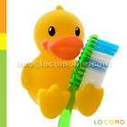 Set 4 Cute Duck Ducky Duckling Toothbrush Holder Stand