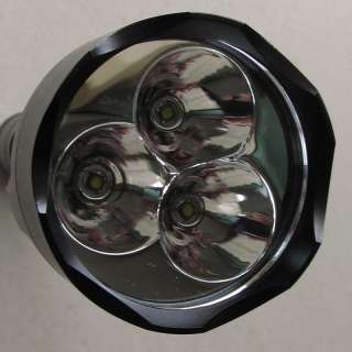   CREE 3x R5 LED Flashlight Torch Lamp Light + 2x18650 + Charger  