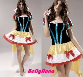   Snow White Halloween Costume Cute Fancy Dress One Size/XXXL Free Post
