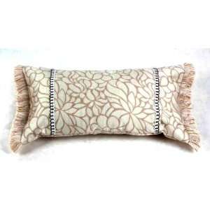   Decorative Pillow with Fringe Edging 9 by 17 inches