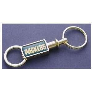  Green Bay Packers Gold Tone Valet Keychain Sports 