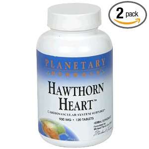 Planetary Herbals Hawthorn Heart, 900 mg, Tablets, 120 tablets (Pack 