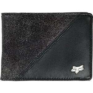  Fox Racing Brushed Leather Wallet     /Black: Automotive