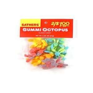  Sathers Gummi Octopus Candy, 2.25 Oz Bag, 12 ea: Health 
