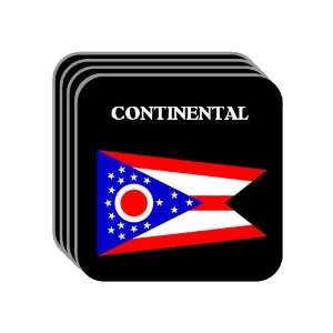 US State Flag   CONTINENTAL, Ohio (OH) Set of 4 Mini Mousepad Coasters