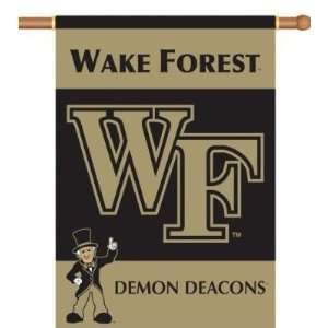  Wake Forest Demon Deacons 2 Sided 28 X 40 Banner W/ Pole 