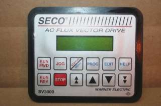 Seco AC Flux Vector Drive SV3000 Keypad #20691  
