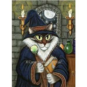 Merlin The Magician by Carrie Hawks 8x10 Ceramic Art Tile with 