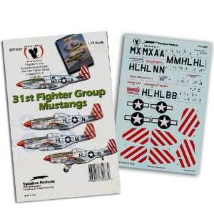  31st Fighter Group P 51 Mustangs (1/72 decals) Toys 