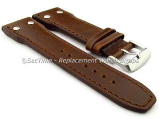   , 24mm, Genuine Leather Watch Strap/Band PILOT, Military   MV  