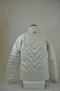THE NORTH FACE WOMENS WHITE CLOUD PUFFER JACKET WHITE LARGE (TUB46) L 