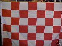 RED AND WHITE CHECKER FLAG  
