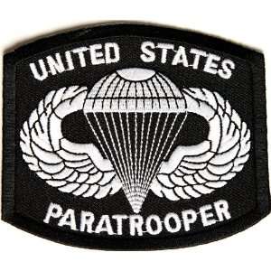  US Paratrooper Patch, 3.5x3 inch, small embroidered iron 