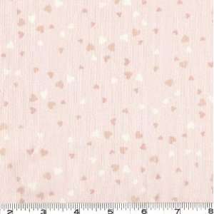  45 Wide My Sweet Baby Hearts Pale Pink Fabric By The 