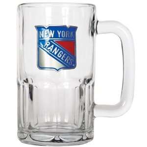    New York Rangers NY Large Glass Beer Mug