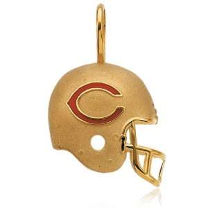  Chicago Bears NFL Helmet Pendant, 14 Karat Gold Jewelry