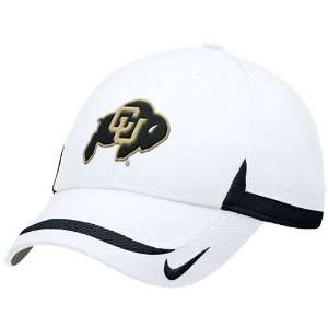 Nike Colorado Buffaloes White Coaches Adjustable Hat 